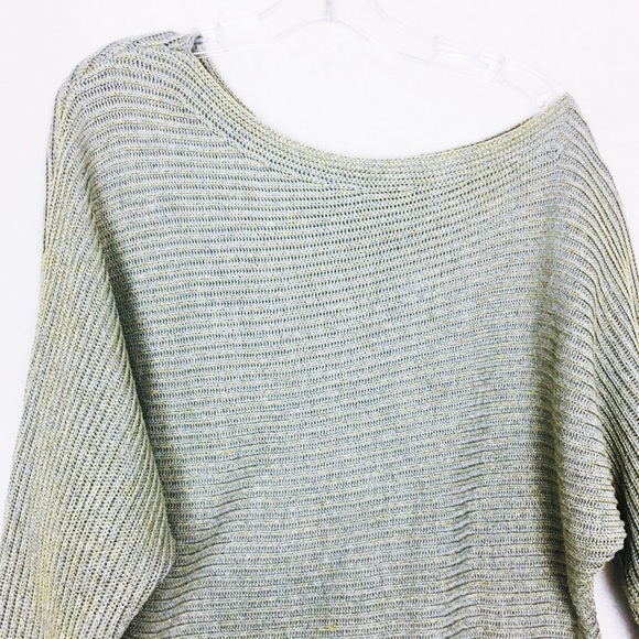 LAMB&FLAG Off The Shoulder Knit Metallic Sweater - Picture 2 of 8